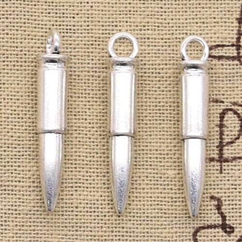 5pcs Charms Sniper Rifle Bullet Warhead War 33x6x6mm Antique Making Pendant fit,Vintage Tibetan,DIY Handmade Jewelry