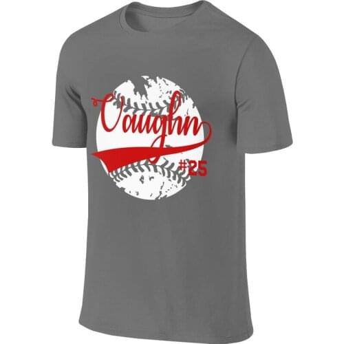 Custom Name Number Mens Short Sleeve T Shirt O-Neck 100% Cotton Baseball Shirt SoftBall Shirts