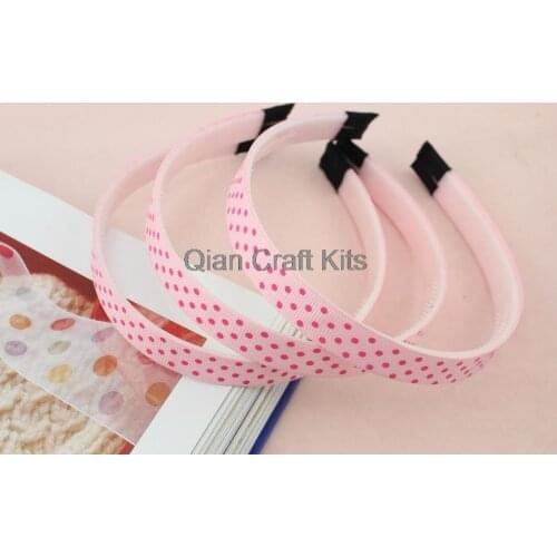 30pcs big 16mm wide Girl Headbands-dot Glitter Ribbon Headband- Headbands for Girls, Teens and Adults