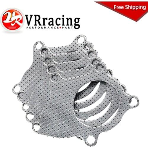 FREE SHIPPING ALUMINUM T3-T4 5-BOLT B/D SERIES TURBO MANIFOLD DOWNPIPE EXHAUST GRAPHITE GASKET VR4953
