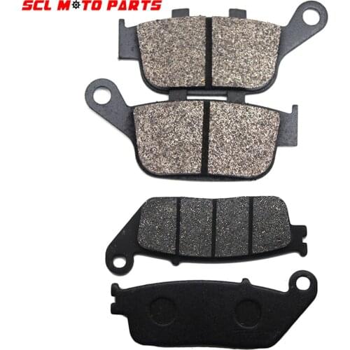 ALconstar-Motorcycle Front Brake Pads & Rear Brake Pads System Race Semi-metal 2 Pairs Brake Pad Set For Honda CB500F 2013 2014