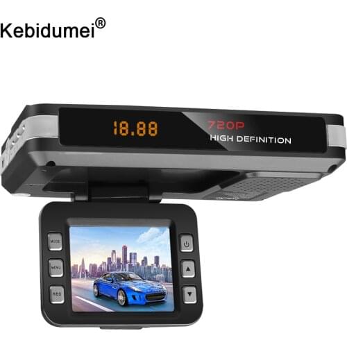 DVR 9V~24V 2 In 1 Driving Recorder Video Camera Car Anti Radar Detector 12 Languages Flow Detecting For Dash Cam Car Detector
