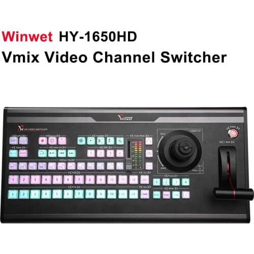 Winwet HY-1650HD Vmix Video Channel Switcher Control Panel Vmix Keyboard Recording Equipment for Live Broadcast New Media Tally