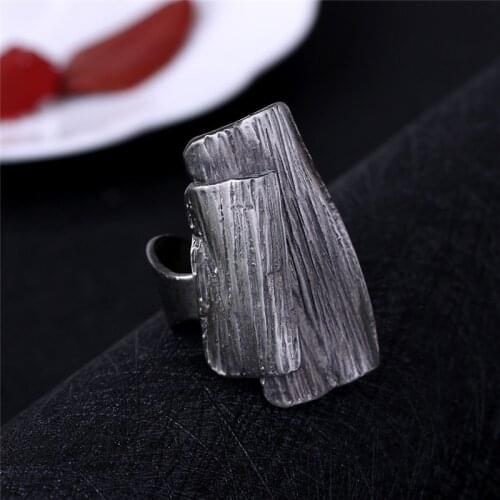 Women Lady Retro Rings Simple Party Wedding Rings Opened Geometric Rings Jewelry Gifts