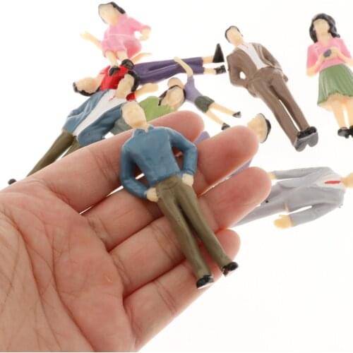 1:25 Scale Hand Painted Model Train Tiny People Figures G Scale Miniature