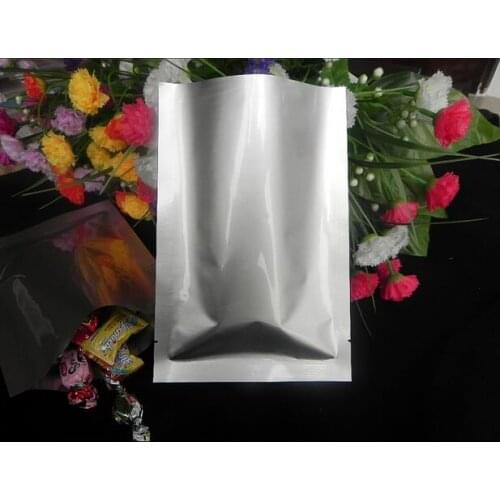 10x15cm Pure aluminium bag the mask/ Powder packing pouch,silver foil bag heat seal