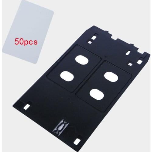 1X pcs PVC Card Tray for Canon J + 50 pcs Blank Business Cards For Canon printing