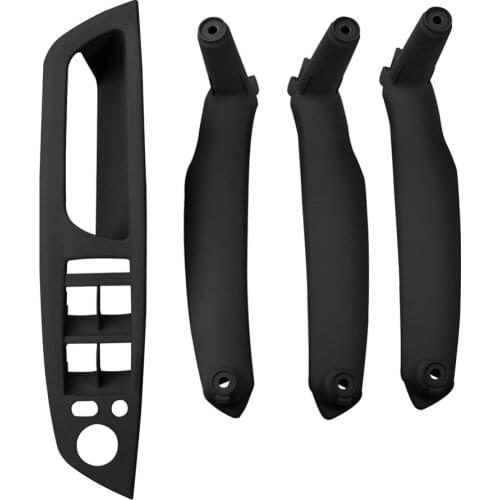 4PCS Left Hand Driver Door Pull Handles KitReplacement Parts For BMW X5 X6 E70 E71 Auto Interior Accessories
