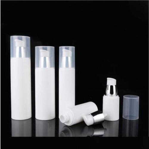 50ml white airless vacuum pump lotion bottle lotion emulsion eye serum essence hyaluronic skin care cosmetic packing
