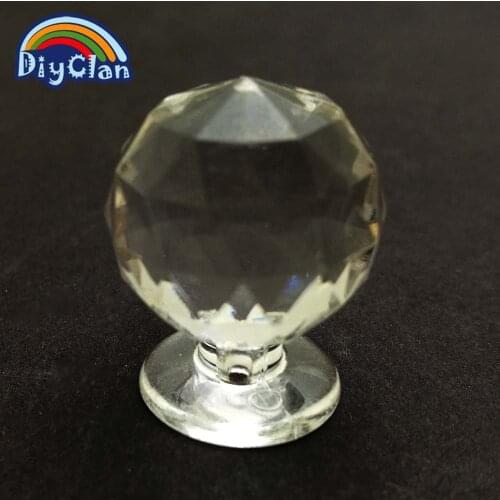 Acrylic Crystal Glass Handle ClearSmall Pull Handle Characters Resin Soap Diy Stamp Accessory