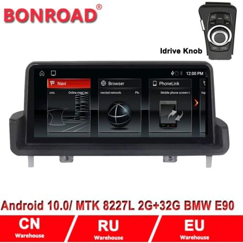 10.25"2G+32G 2din Android10 Auto Radio Car GPS Radio for bmw 3serie E90/E91/E92/E93 Multimedia Player Idrive BT Wifi usb Carplay