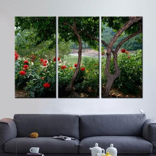 Tree Rattan New 3 Pieces/sets Canvas Art Canvas Paintings 3 Panels HD Decorations For Home Wall Art Prints Canvas Unframed\A336