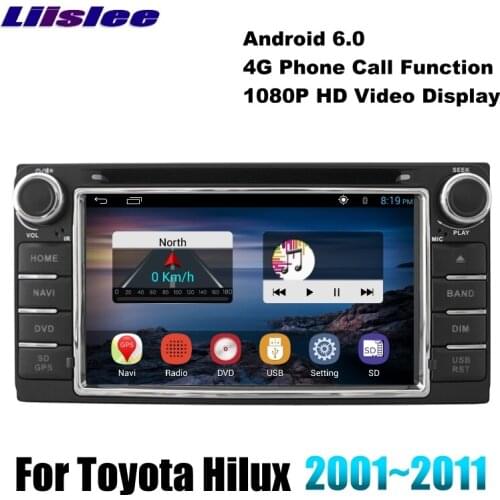 For Toyota Hilux N140 N150 N160 N170 AN10 AN20 AN30 LiisLee Multimedia TV DVD Palyer Wifi GPS Audio Hi-Fi Radio Navigation NAVI
