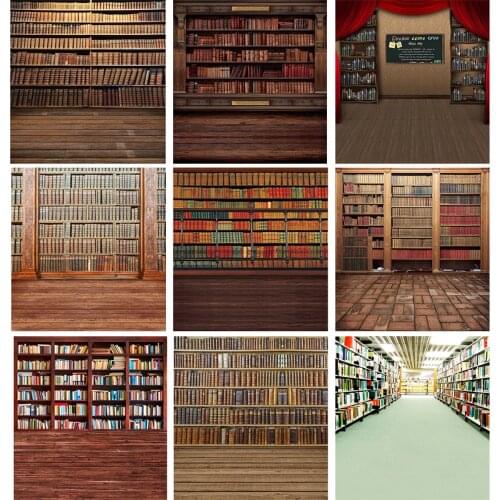 Vinyl photography backgrounds bookshelf customize photo backdrop student graduation season celebration communion photocall