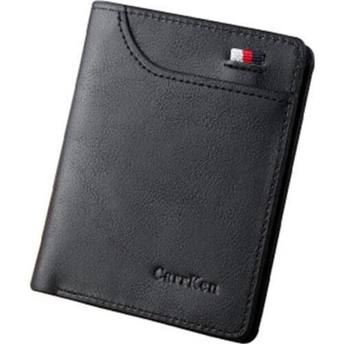 HENGSHENG PU Leather Men Wallet with Card Holder Man Luxury Short Wallet Purse Wallets Casual Standard Wallets Billetera Hombre