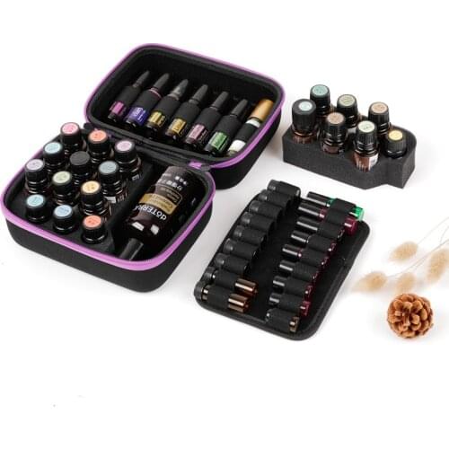 19hole 5/10/15ML Essential Oil Storage Box Multifunction Essential Oil Storage Bag for DoTERRA Travel Portable Perfume Organizer