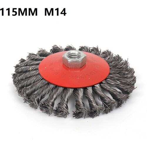 105/115mm 4/4.5 Inch Twisted Wire Brush Sanding Disc Wire Wheel For Polishing Derusting Curved Angle Grinder