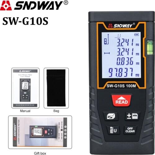 SNDWAY Laser Digital Laser Range Finder 120m 100m 70m 50m Electronics Tape Distance Ruler Sensor Laser Distance Meter