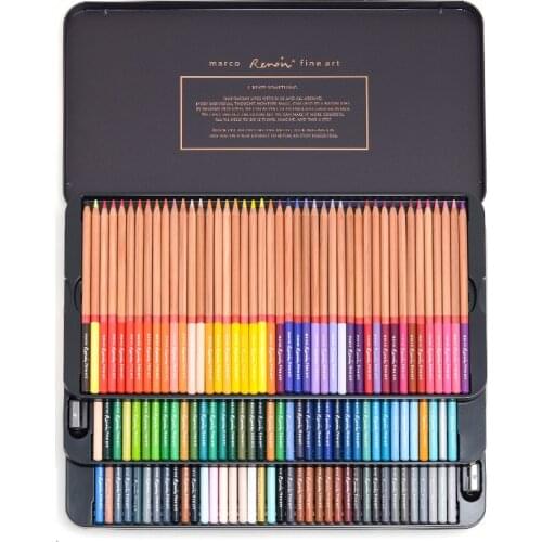 Marco Renoir 120 color oily professional art color pencil 3100