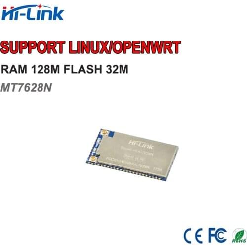Free shipping serial UART wifi wireless mt7628 module RAM128m flash 32M Ethernet Router Module HLK-7628N mt7628 openwrt