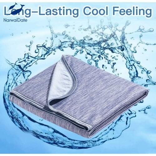 Cooling Weighted Blanket Cool-to-Touch Tech Mica Nylon Cooling Fiber Throw Breathable Summer Sherpa Throw Blanket Dropshipping