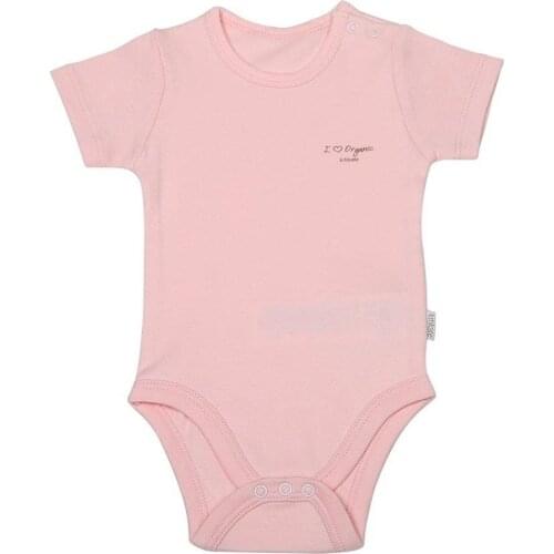 KitiKate Organic Basic Short Sleeve Body Child Boy 77022 Pink