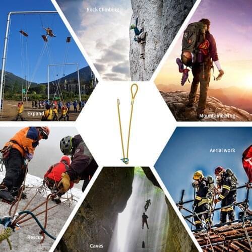 Professional Adjustable Positioning Lanyard Durable Restraint Harness Cord Fall Protection for Climbing