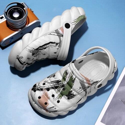 WEH 2021 Luxury brand Slides Men Shoes Slippers Indoor House slippers Graffiti Casual Beach Slipper EVA Quality Cartoon Shoes