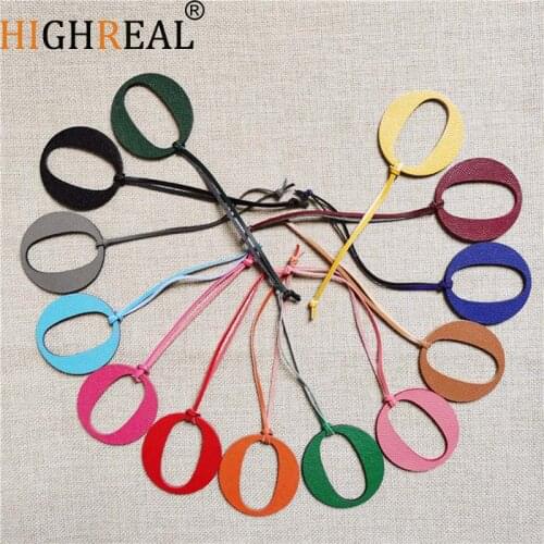 HIGHREAL Custom Made Luxury Genuine Leather Character Letter O Keychain Women Bag Charm Backpack Pendant