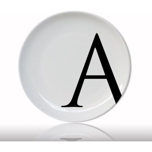 Creative Diy Letters Plates Wall Decorative Free Combination Tray Wedding Background Adornment Little Storage Dessert Snack Dish