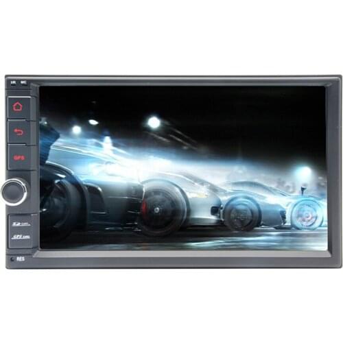 2 DINQuad/Octa Core Universal 7" Touch Screen Button Knob Android 8.1 Car GPS Navigation BT/Radio/Video/Music USB/SD Socket