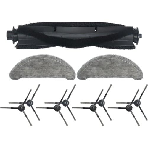 Promotion!11Pcs for Roidmi EVE Plus Robot Vacuum Cleaner Main Brush Side Brush Mop Cloth Replacement Parts