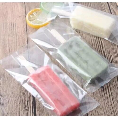 New Style Baking Package bag Transparent Flat Polybag Ice Cream Packing Bag Food/Cake/Bread Pouch 8*19cm 200pcs/bag
