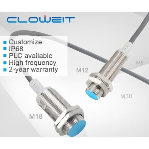 10pcs IP68 1500Hz M12 4mm 3mm Long Short Cylindrical Inductive Proximity Sensor