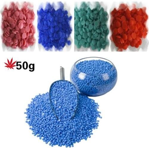 50g/Bag Premium Injection Wax Jewelry Mould Blue Red Green Pink Melting Wax