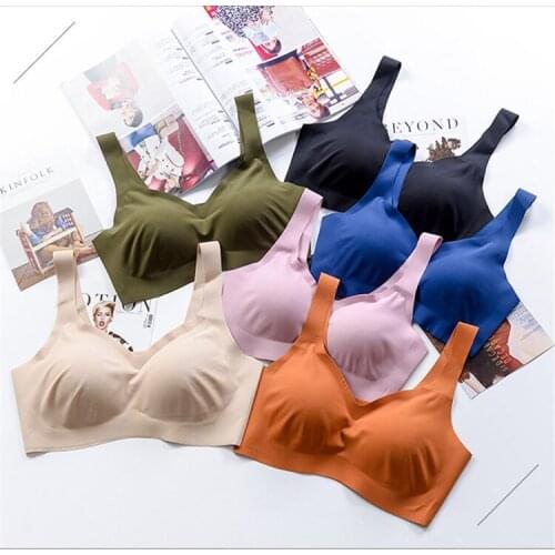 6-color bra womens seamless vest bra gather sports breathable comfortable bra