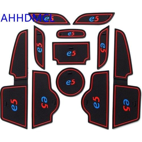 Car Anti-Dirty Pad Door Groove Gate Slot Cup Storage Pad Anti-Slip Mat For BYD E5