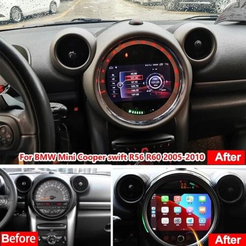 7"or 9" Car Radio Multimedia Player For BMW Mini Cooper swift R56 R60 2005-2010 Android10 GPS Navigation Video Recoder Head Unit