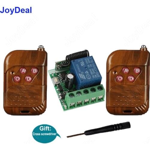 433Mhz DC12V 1CH Wireless Remote Control Relay Switch Remote Power Switch for Car LED Lamp Gate Door Window Elevator Diy Control