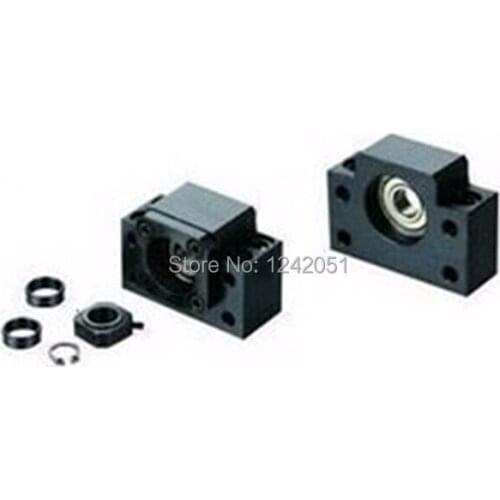 BK12 BF12 Set : one pc of BK12 and one pc BF12 for SFU1605 Ball Screw End Support CNC parts