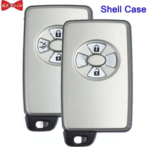 KEYECU for Toyota Avalon Crown Corolla Camry Highlander Yaris Reiz Remote Key Shell Case Fob Housing Cover