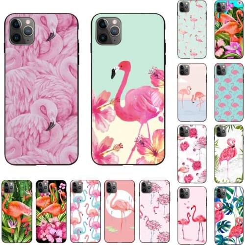 Yinuoda Tropical animal flamingo Phone Case for iPhone 11 12 pro XS MAX 8 7 6 6S Plus X 5S SE 2020 XR cover