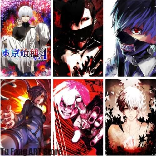 Canvas Painting Tokyo Ghoul Anime Wall Art Posters and Prints Nordic Room Decor Pictures for Living Kids Home Decoration
