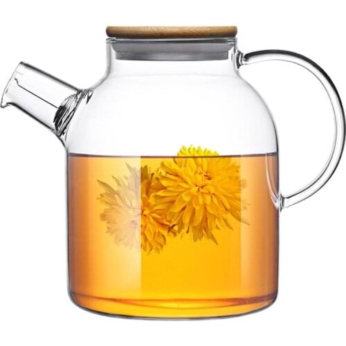 Hot Selling Exquisite High Borosilicate Glass Teapot Small Cup Set Black Tea Green Tea Pot