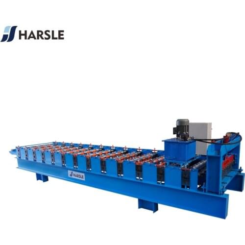 Metal panel glazed tile roof roll forming machine