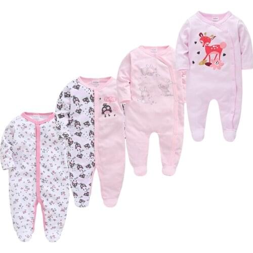 New Baby Girl Pyjamas Rompers Cartoon Roupas Bebe De Infant Baby Clothes Long Sleeve pajamas Toddler Jumpsuits Baby Boy overalls
