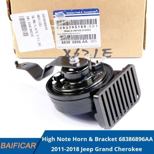Baificar Brand New Genuine High Note Horn & Bracket 68386896AA For 2011-2018 Jeep Grand Cherokee Dodge Durango