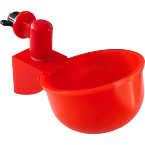 Poultry Drinking Waterer Cups for Chicken Quail Thickened Plastic Water Bowls Drinker Farm Automatic Watering Supplies 85AC