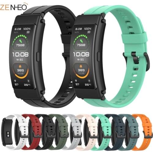 16mm sport silicone watch band for Huawei TalkBand B6 B3 smart watch wristband Replacement Original soft fashion strap Bracelet