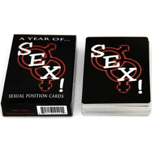 Sexual Positions Playing Paper Cards A Year of Sex for Adults Poker Cards Sexy Game Cards Sets for Couple Game Sex Postion